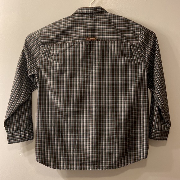 BUGLE BOY PLAID BUTTON UP SHIRT GREEN SIZE XL VINTAGE - Picture 2 of 9